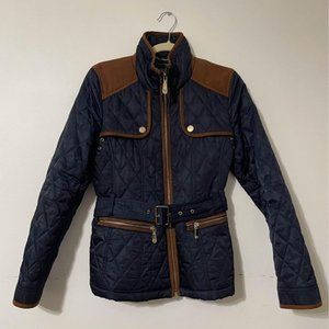 Vince Camuto Navy Blue Quilted Jacket (Size S)